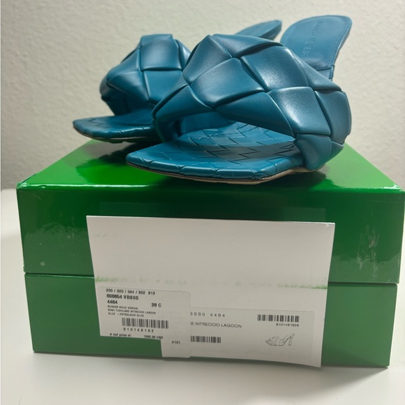 Bottega Veneta Lido High Heel Sandals Slide Mules - Picture 3 of 9